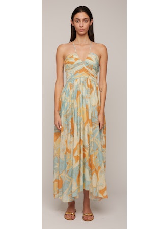 Rumi Printed Cotton Midi Dress