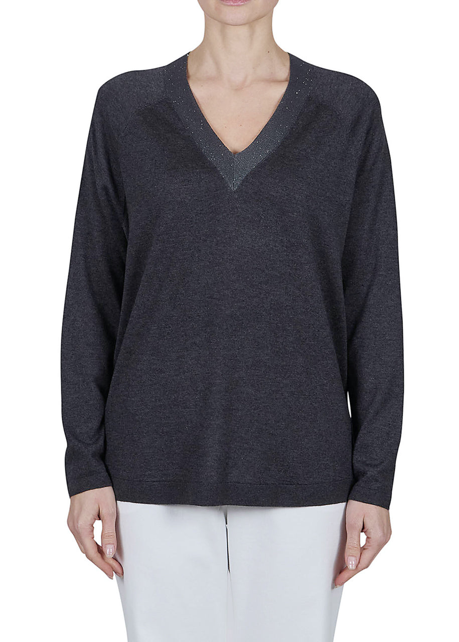V-neck sweater