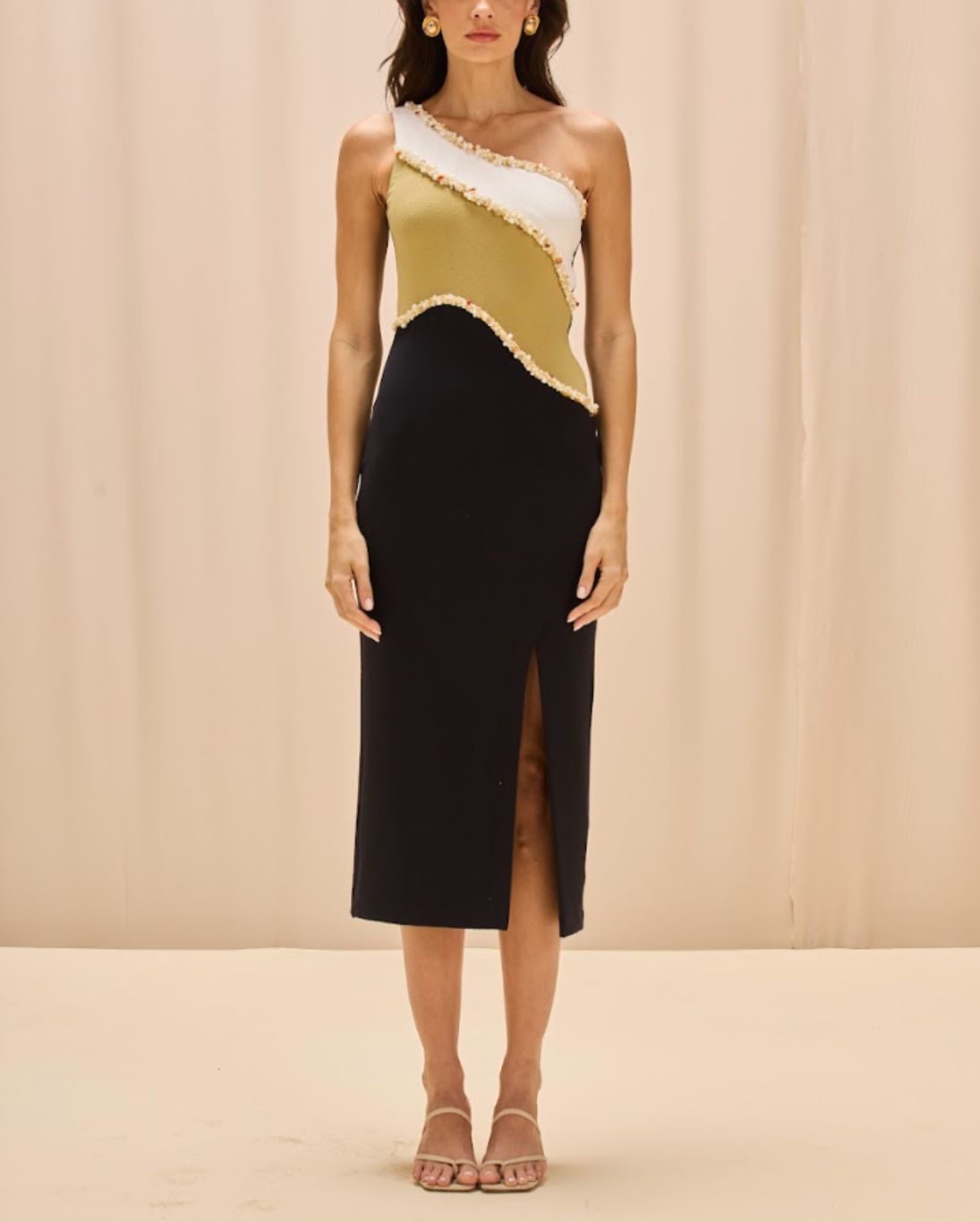 Jade Knit Colors Midi Dress