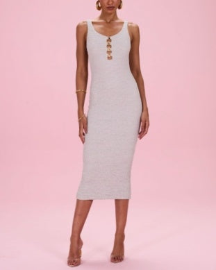 Silversand Knit Midi Dress