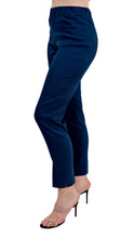 D.Exterior Linen Stretch Pant in Navy