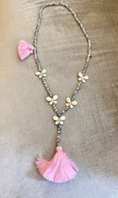 Glass Beaded Butterfly Necklace